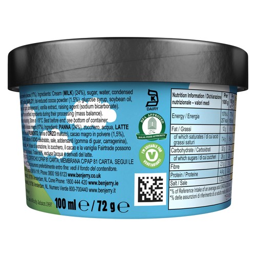 Ben & Jerry's Chocolate Fudge Brownie Mini Ice Cream Multipack 12 x 100ml