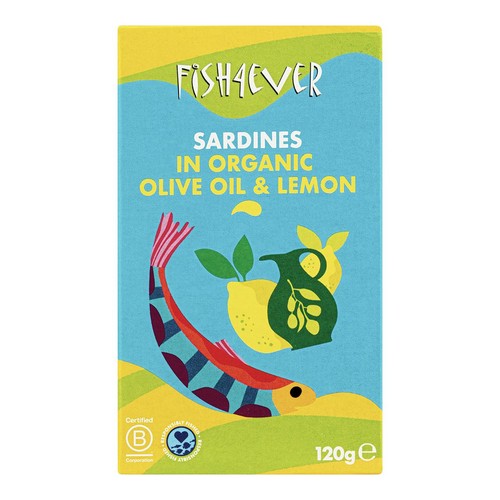 Fish 4 Ever Whole Sardines in Organic Lemon & Olive Oil