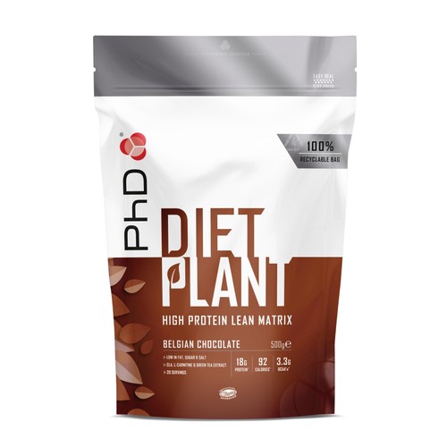 PhD Nutrition Belgian Chocolate Diet Plant Protein Powder 