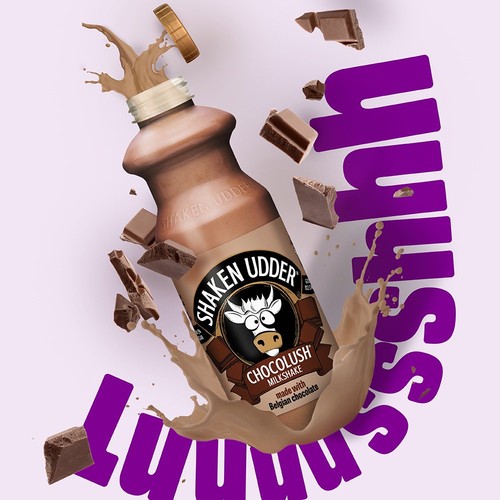 Shaken Udder Chocolush Chocolate Flavoured Milkshake