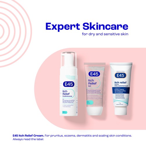 E45 Itch Relief Gel Instantly Soothes Dry, Itchy and Irritated Skin