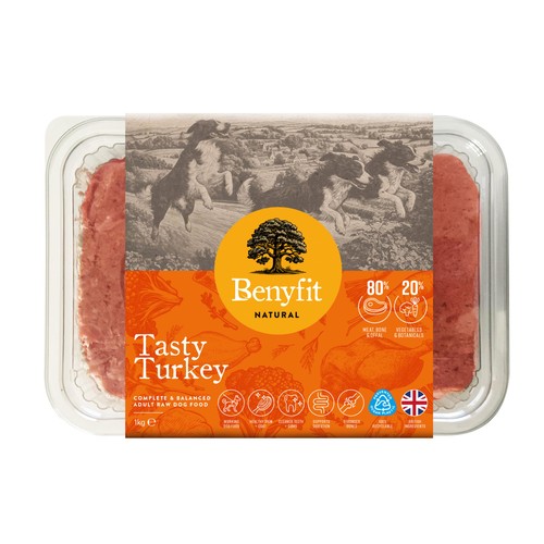 Benyfit Natural Tasty Turkey Complete Raw Dog Food