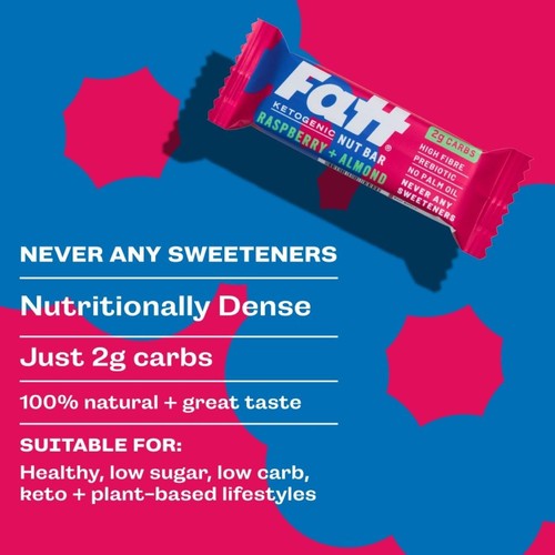 Fatt Raspberry & Almond Ketogenic Nut Bar