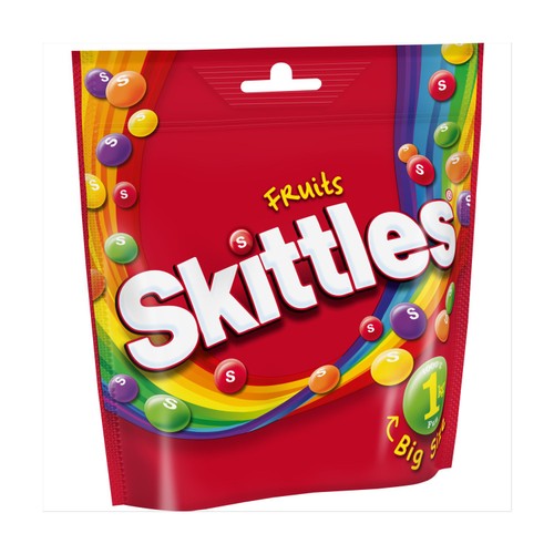 Skittles Vegan Chewy Sweets Fruit Flavoured Bulk Sharing Bag
