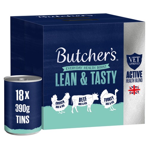 Butcher's Lean & Tasty Low Fat Dog Food Tins