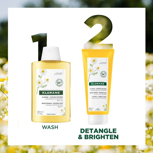 Klorane Brightening Conditioner with Camomile for Blonde Hair