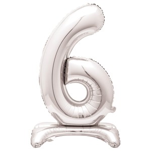Silver 86 cm Number 7 Supershape Foil Balloon main image 1