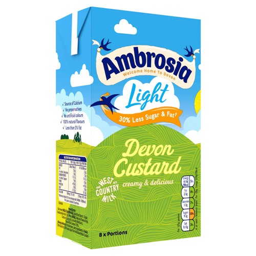 Ambrosia Ready to Serve Low Fat Custard Carton
