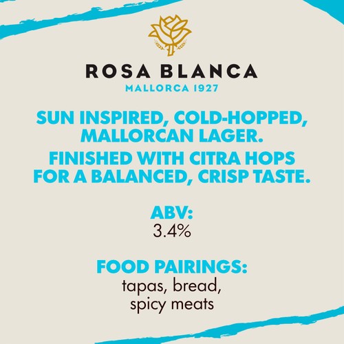 Rosa Blanca Premium Lager Beer Bottle