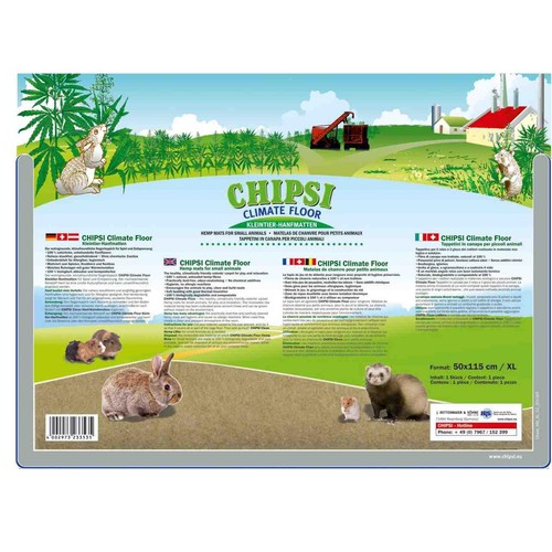 Chipsi Climate Floor Hemp Mat for Small Animals, Extra Large, 115 x 50cm