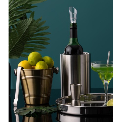 Viners Barware Silver Double Wall Wine Cooler, 1.3L