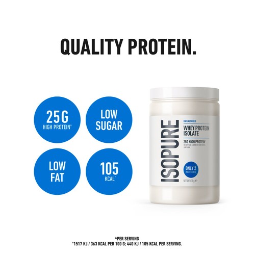 Isopure Unflavoured Whey Protein Isolate Powder