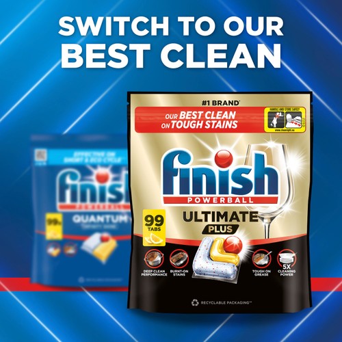 Finish Quantum All in One Dishwasher tablets Lemon