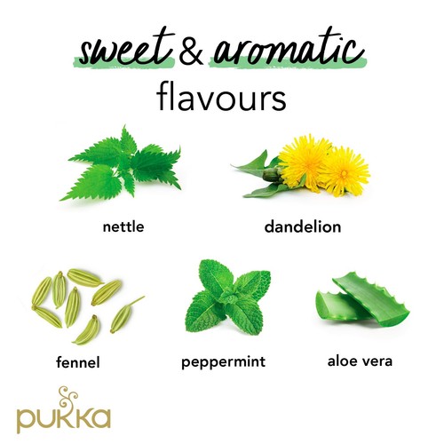Pukka Organic Radiance Tea 20 Home Compostable Herbal Tea Bags 