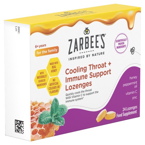 Zarbee's Cooling Throat and Immune Support Lozenge