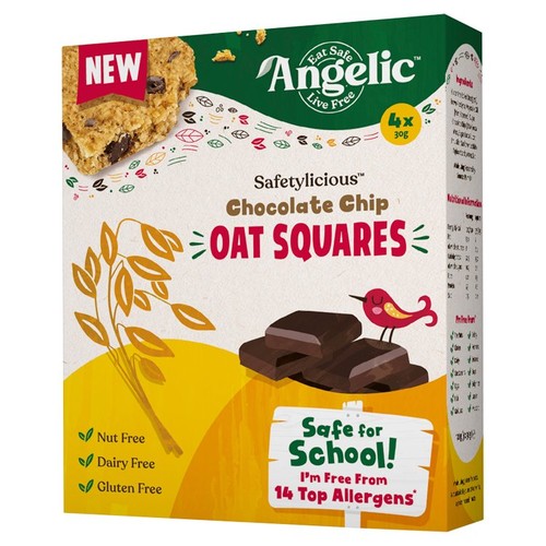 Angelic Free From Chocolate Chip Oat Squares