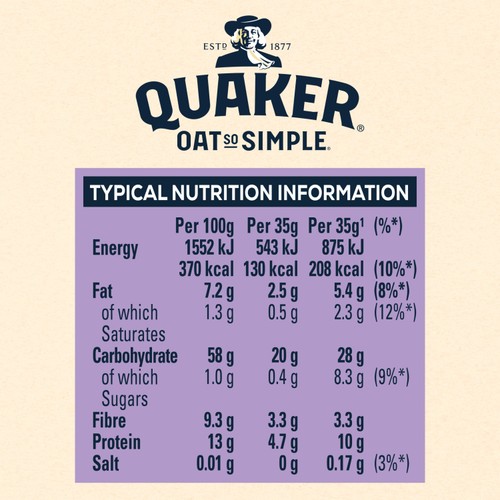 Quaker Oat So Simple Gluten Free Original Porridge Sachets Cereal