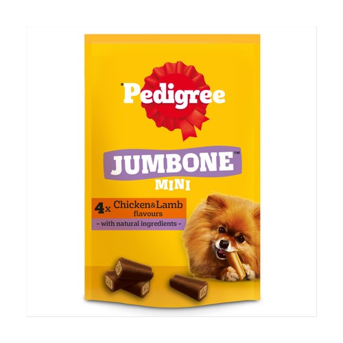 Pedigree Jumbone Mini Adult Small Dog Treats Chicken & Lamb 