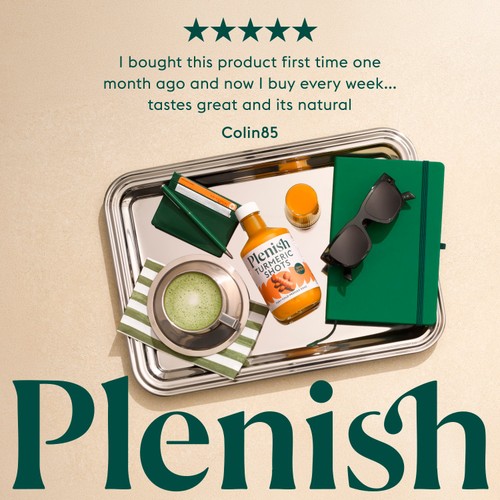 Plenish Turmeric Dosing Bottle 7x Shots