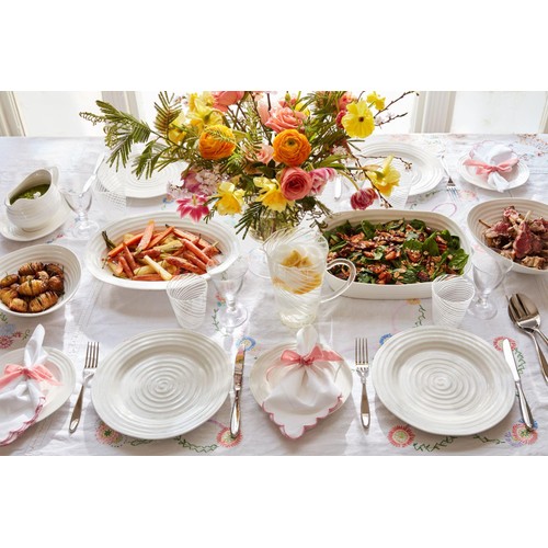Sophie Conran White Gravy Boat & Stand 