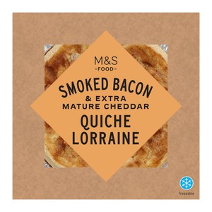 Smoked Bacon & Extra Mature Cheddar Quiche Lorraine