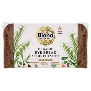 Biona Organic Yeast Free Vitality Rye Bread with Sprouted Seeds