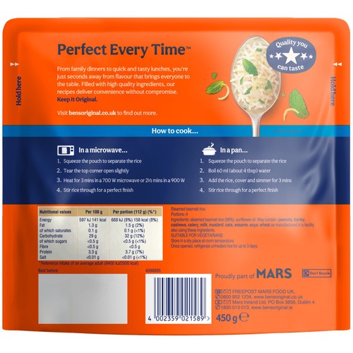 Ben's Original Basmati Microwave Rice Family Pack