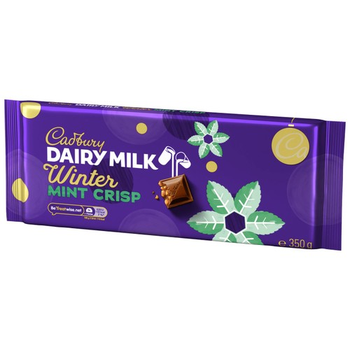 Cadbury Dairy Milk Winter Mint Crisp Chocolate Bar