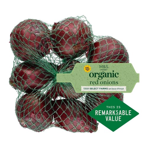 M&S Organic Red Onions