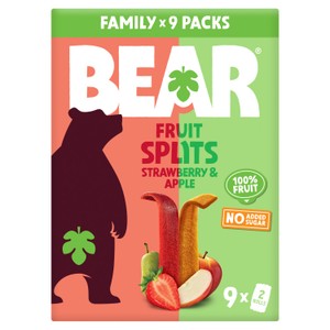 BEAR Fruit Splits Strawberry & Apple Multipack