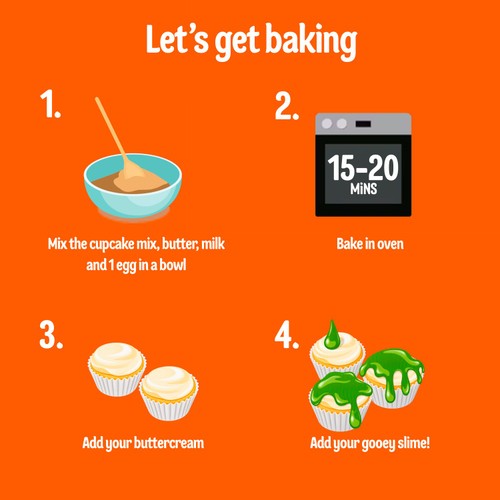 Dr. Oetker Halloween Slime Cupcake Mix