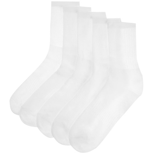 M&S Mens Cool & Fresh Sports Socks, Size 6-8.5, White