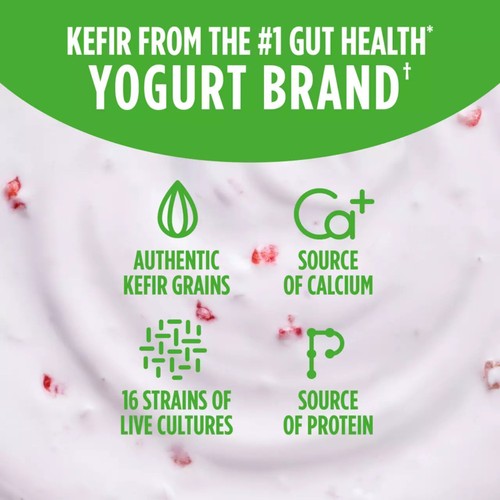 Activia Kefir Strawberry & Raspberry Gut Health Yoghurt