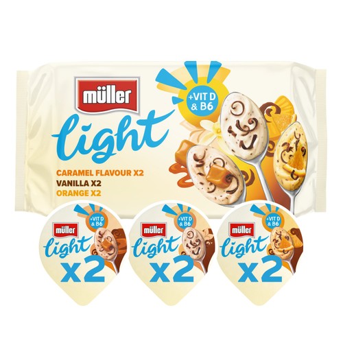Muller Light Fat Free Yogurts with Chocolate Sprinkles 