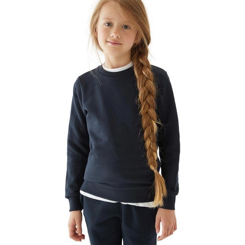 M&S Unisex Regular Fit School Sweatshirt, 10-11 Years, Navy
