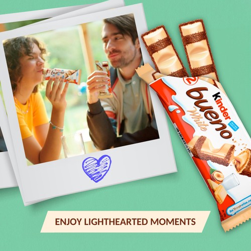 Kinder Bueno White Chocolate & Hazelnut Bars Multipack