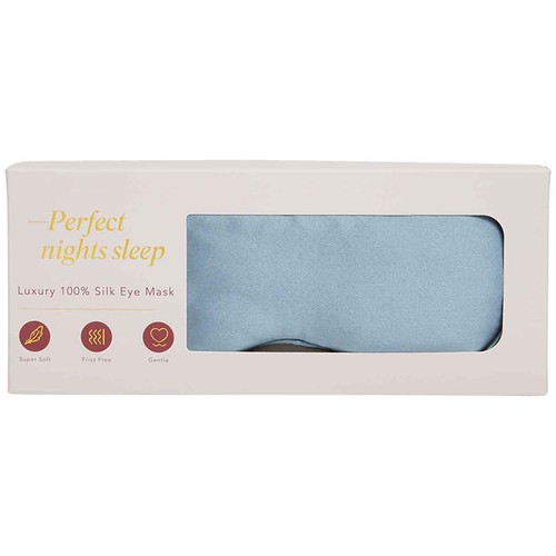 M&S Pure Silk Eye Mask, Blue