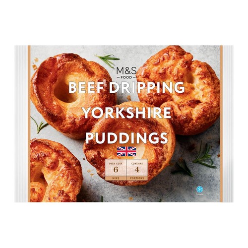 M&S 4 Beef Dripping Yorkshire Puddings