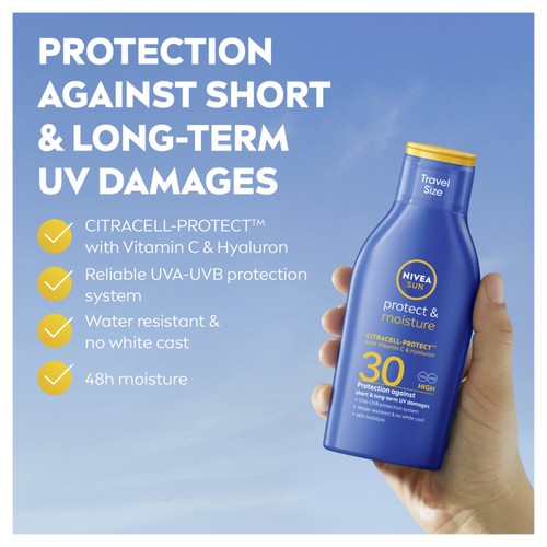 NIVEA SUN Protect & Moisture SPF 30 Sun Lotion Travel Size