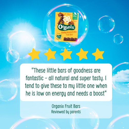 Organix Banana & Date Fruit Bars Toddler Snack Multipack 12+ Months