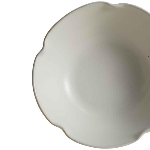 M&S Crimped Scallop Cereal Bowl, Cream