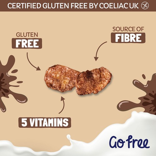 Go Free Gluten Free Chocolate Cornflakes Breakfast Cereal