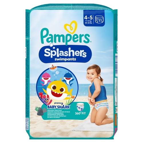 Pampers Splashers Swim Nappies, Size 4-5 (9-15kg)