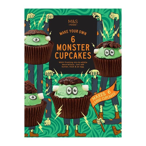 M&S Make Your Own 6 Monster Cupcakes