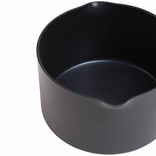 M&S Chef Hard Anodised 14cm Small Milk Pan, Black Mix
