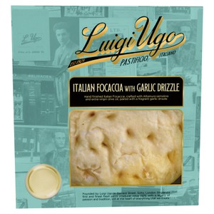 Luigi Ugo  Italian Focaccia with Garlic Drizzle