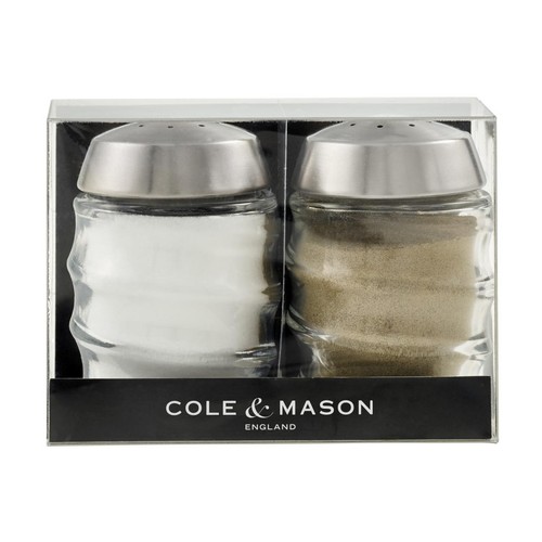 Cole & Mason Bray Salt & Pepper Glass Shakers, 70mm