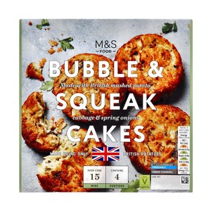 M&S 4 Bubble & Squeak Cakes