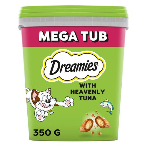 Dreamies Cat Treat Biscuits with Tuna Flavour Bulk Mega Tub