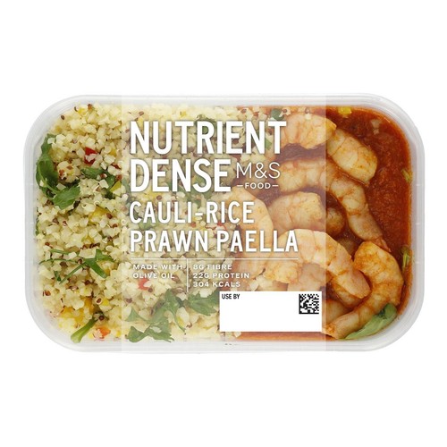 M&S Nutrient Dense Cauli-Rice Prawn Paella